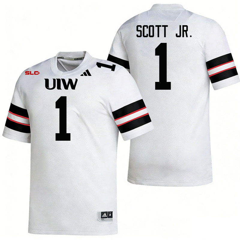 Incarnate Word Cardinals #1 Lindsey Scott Jr. College Football Jerseys,Uniforms-White